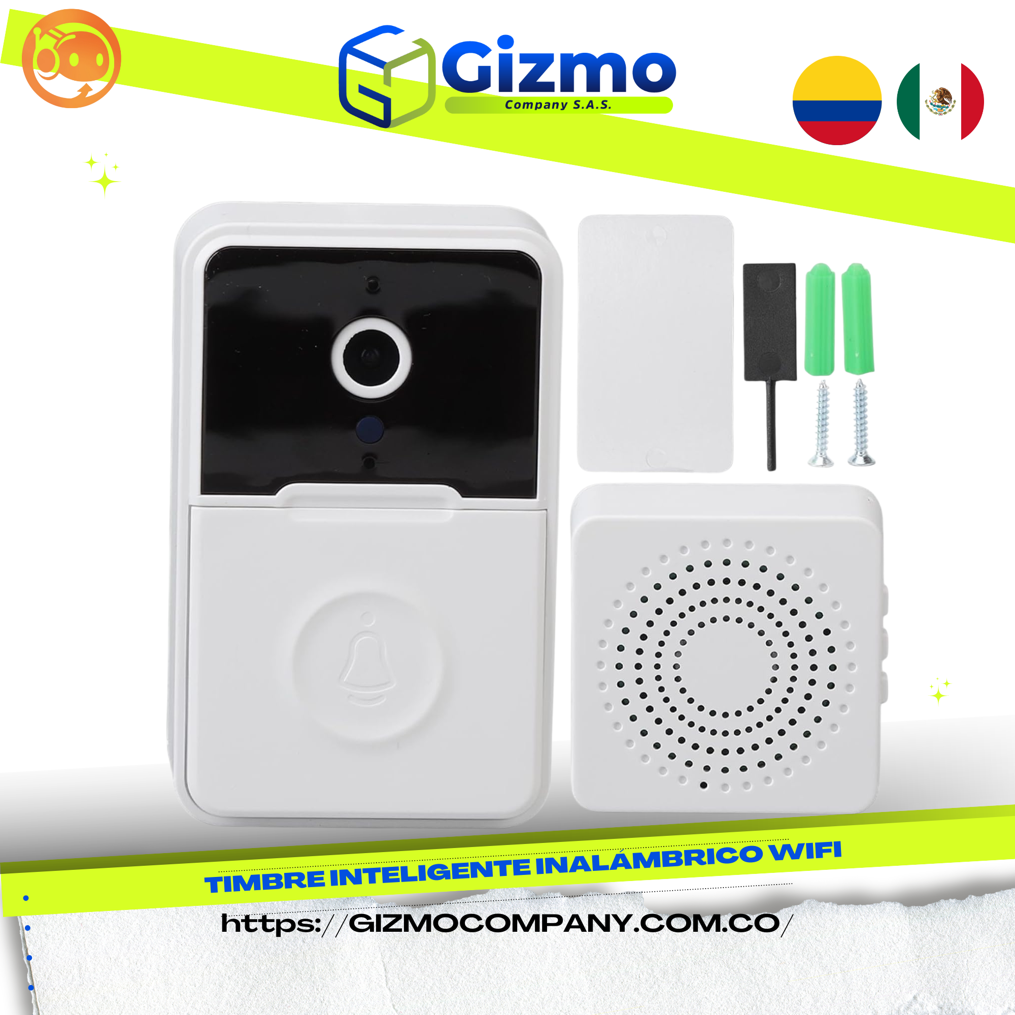 Timbre Inteligente Inalámbrico WiFi